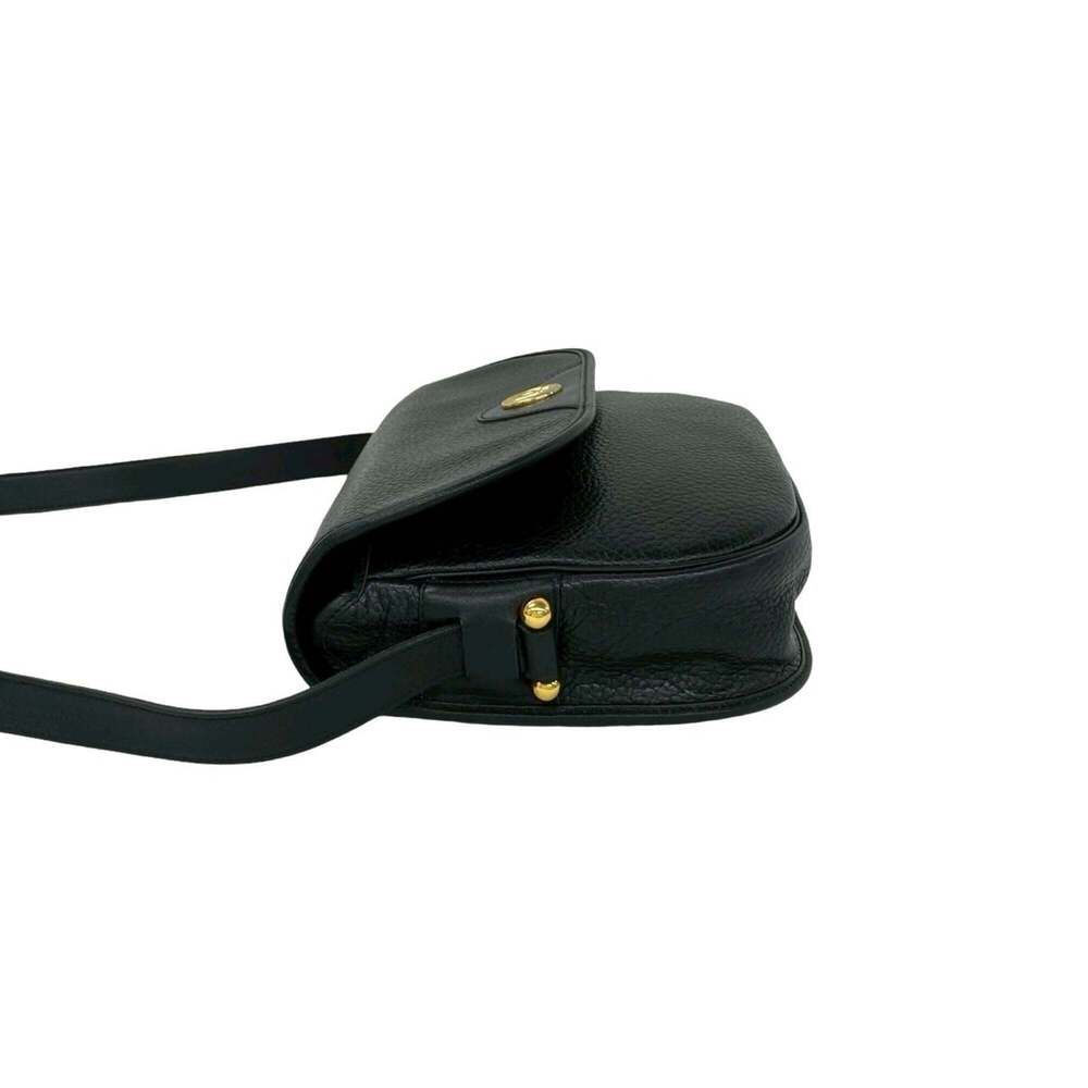 CHRISTIAN DIOR Vintage Black Leather Shoulder Bag - Picture 5 of 10